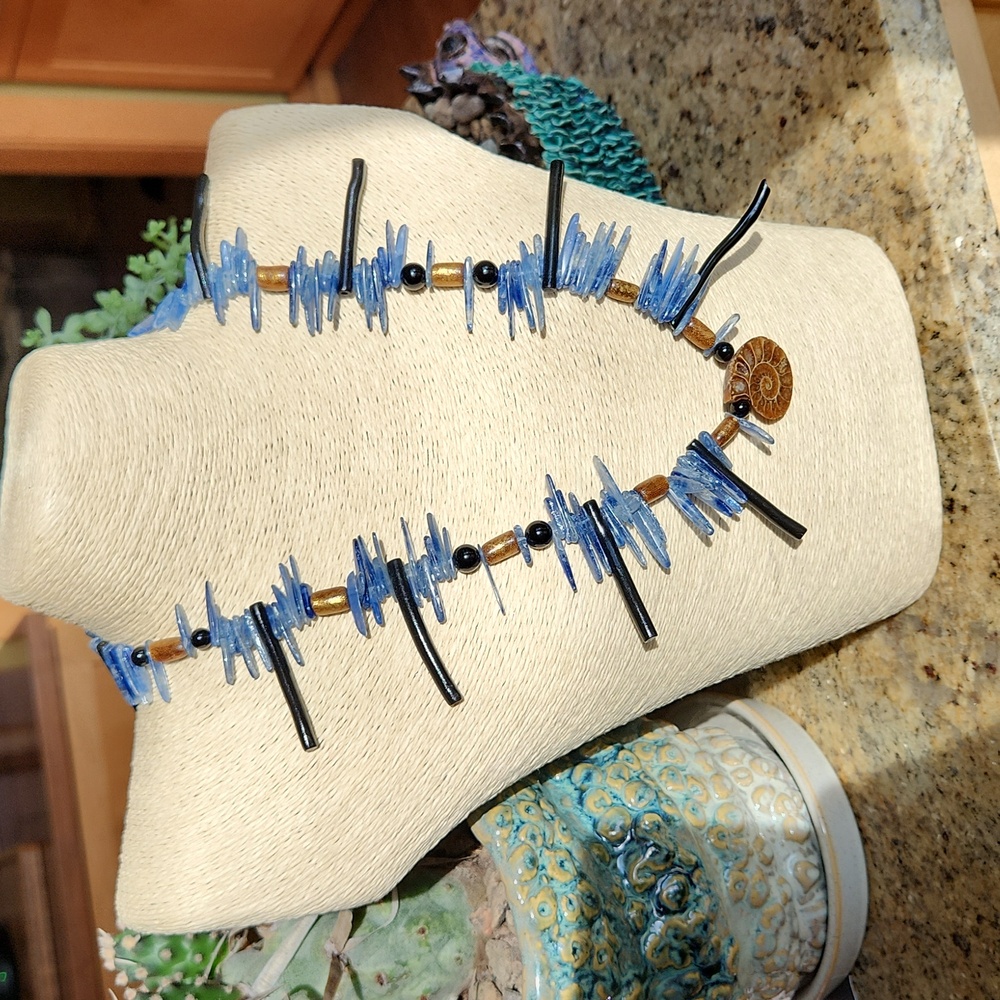 Artisan made Necklace with Kynite
